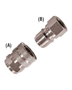 AR31 BALL QUICK COUPLING w/Plug 280 BAR 50 LPM Brass G3/8F 0212002010