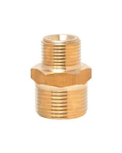 AR1 G 3/8" M Bsp Male Threaded Nipple - M22x1.5 - 250 BAR Brass - 26.0030.31