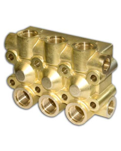 Brass manifold Interpump D.20-22-24 Serie 47