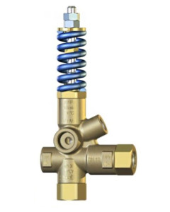 UNLOADER VALVE PULSAR RV G3/8F PRES. GAUGE HOLE G1/4 BLUE SPRING 280 BAR - 60.0045.60