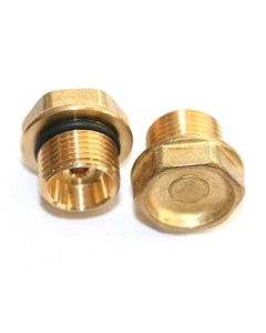 Clone KIT 4 BRASS PLUGS FOR VALVE IN/OUT + O-RING