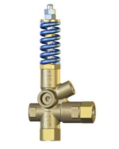 UNLOADER VALVE PULSAR RV G3/8F PRES. GAUGE HOLE G1/4 BLUE SPRING 280 BAR - 60.0045.60